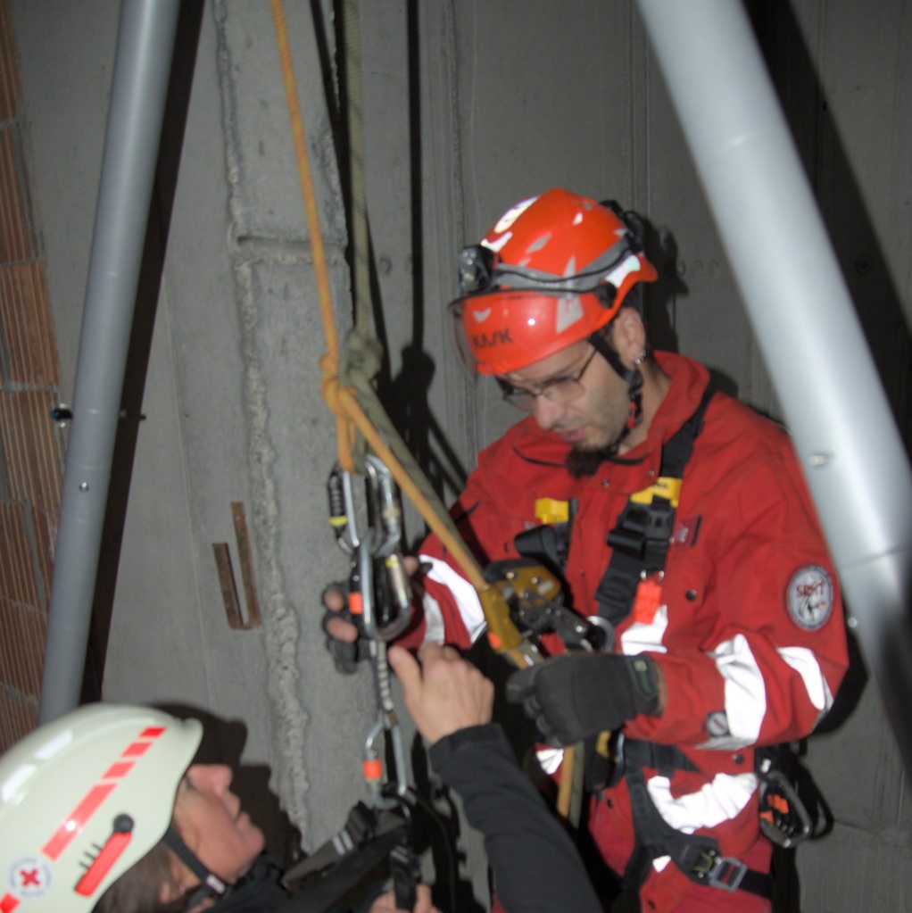 Sebastian Maile, Höhenrettungsübung